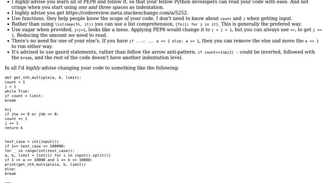 Code Review: find if a number divisible by the input numbers (2 Solutions!!) смотреть онлайн