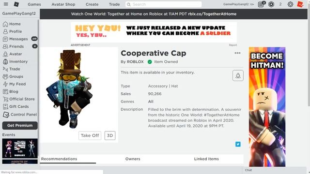 [FREE ITEMS] How to get Cooperative Cap - Roblox смотреть онлайн