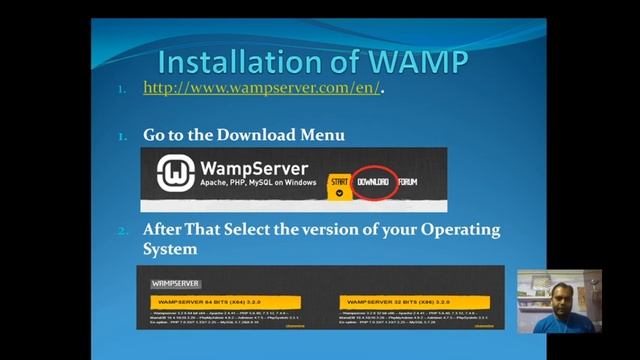 PHP Course L 4 (WAMP SERVER Part 1 Installation ) смотреть онлайн