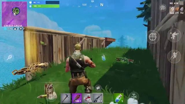 FORTNITE: BATTLE ROYALE MOBILE iOS ( 1st SOLO VICTORY ) ( MINIGUN ) смотреть онлайн