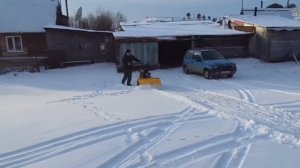 самодельный отвал на мотоблок нива финал