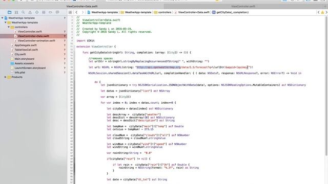iOS Animation with Swift Api Calls & Weather Forecast Data class 49 смотреть онлайн