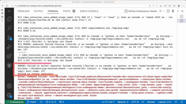 Troubleshooting Codespaces смотреть онлайн