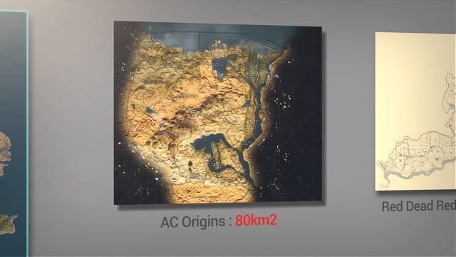 VIDEO GAME Maps Size Comparison | 3D смотреть онлайн