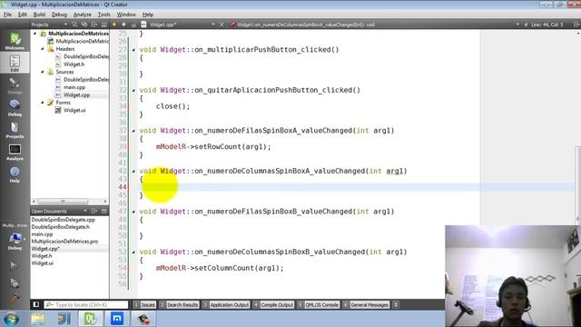 Tutorial Qt Creator - Multiplicación de matrices en C++ смотреть онлайн