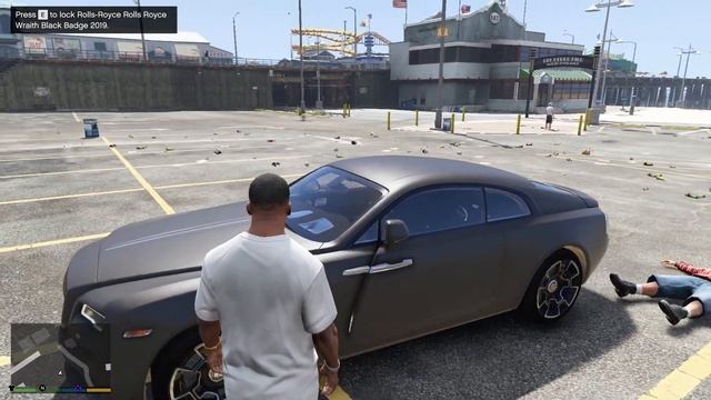 GTA 5 PC REAL LIFE MOD FIGHTING WITH AN OLD MAN # ( DRIVING ROLLS ROYCE WRAITH) GTA 5 MODS смотреть онлайн