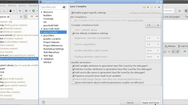 Eclipse | Change to Java project смотреть онлайн