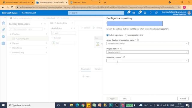 S11.Azure Data Factory- Azure DevOps Configuration, Branch and Collaboration Branch- Tutorial 2 смотреть онлайн