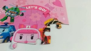 Let's Go! Робокар Поли. Команда спасателей. Собираем пазлы для детей.