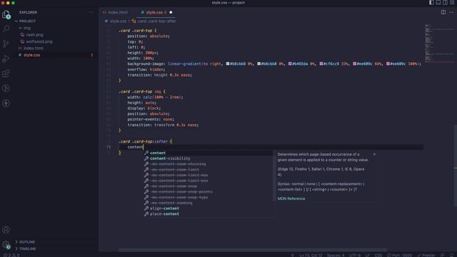 Card hover animation with Css :hover selector | Creative tutorial смотреть онлайн