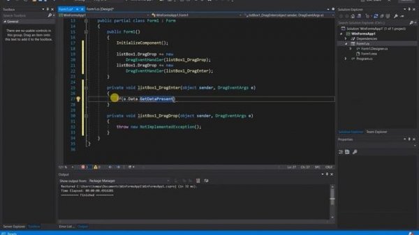 Drag & Drop App | C# Windows Forms