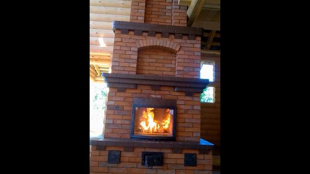 Каминопечь из кирпича в Бездедово смотреть онлайн