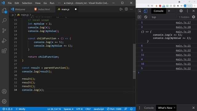 Javascript Closure Tutorial | Closures Explained смотреть онлайн