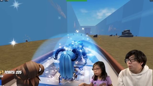 Tsunami Wave Attack! Let' Play Roblox Tsunami Game with Emma and Daddy! смотреть онлайн