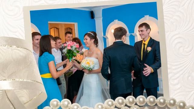 Очень красивое свадебное слайд-шоу. Денис и Юлия Исаевы. Новосибирск. смотреть онлайн