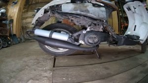 Глушитель на скутер (самодельный) -результат работы