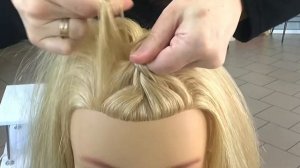 Трехпрядная коса колосок, дракончик. Плетение кос