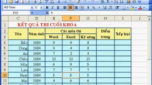 [Video hường dẫn] sử dụng MS Excel 2003 phần 1 смотреть онлайн