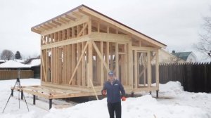 7.2. Строительство каркасной бани. Односкатная крыша. Цена. "Строй и Живи"