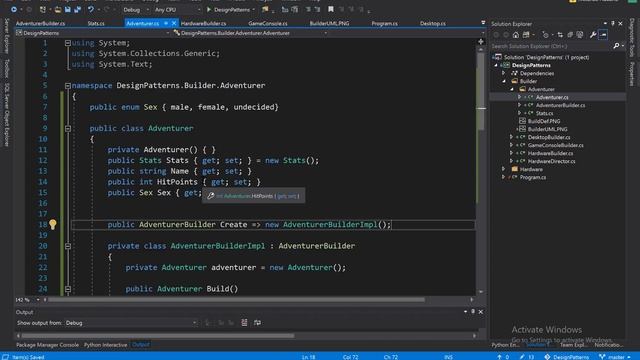Faceted Builder Pattern with a fluent API смотреть онлайн