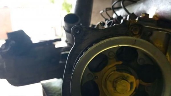 Метки ремня ГРМ тойота 3СТЕ. Дизель мотор.