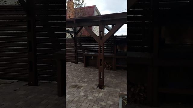 Беседка с барбекю от BBQ64 #барбекю #мангал #печь #беседкабарбекю #барбекюкомплекс смотреть онлайн