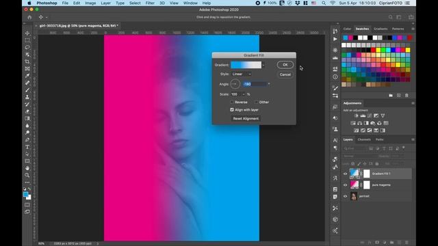Quick Technique For Portrait To Add Dual Lighting Effect In Photoshop смотреть онлайн