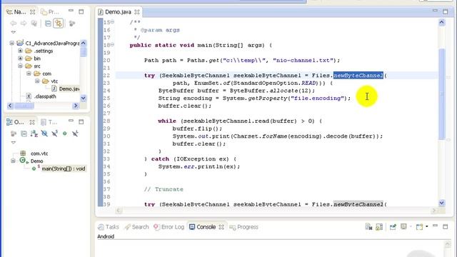 Advanced Java tutorial - Channels смотреть онлайн