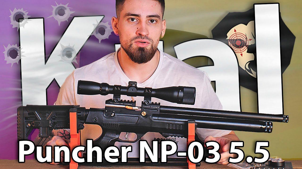 PCP пистолет Kral Puncher NP-03 (5.5 мм, пластик) видео обзор смотреть онлайн