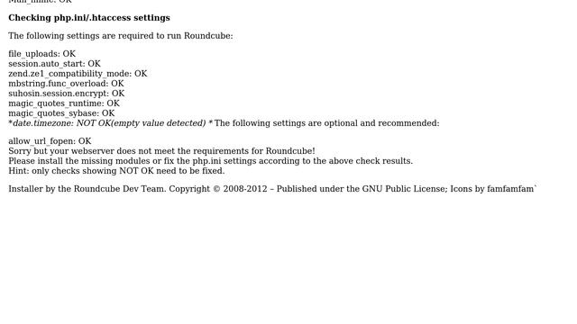 Ubuntu: Installing Roundcube Web Server, gave date and time error while checking PHP configuration смотреть онлайн
