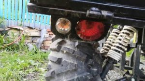 Штатный прицеп на жёсткой сцепки для РМ.