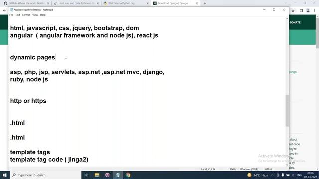 DJANGO tutorials || Demo - 1 || by Mr. Wilson On 07-03-2022 @8:30AM IST смотреть онлайн