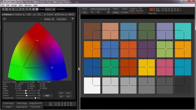 Camera Calibration и Channel Mixer в 3D LUT Creator смотреть онлайн