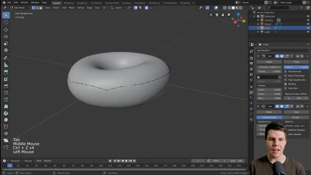Part 4, Level 1: Modelling - Blender 2.8 Beginner Tutorial смотреть онлайн