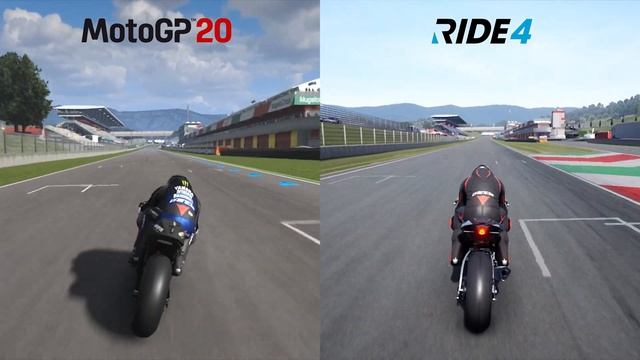 MotoGP20 Vs RIDE 4 | Gameplay Comparison