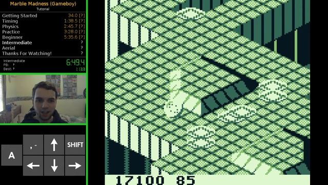 Marble Madness (Gameboy) Speedrun Tutorial смотреть онлайн