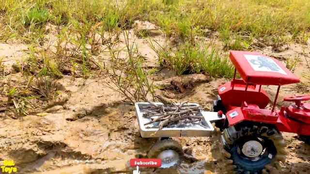 Cactus 🌵 Loaded Mahindra, Swaraj, Ford & John Deer Tractors | Crossing Water Pit @CSTOY