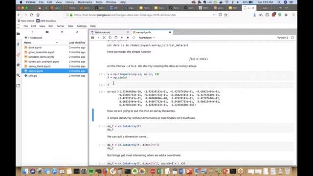 Using Pangeo JupyterHubs to work with large public datasets смотреть онлайн