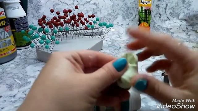 Ягодки для композиций из высохшего холодного фарфора. Реанимация засохшего холодного фарфора. смотреть онлайн