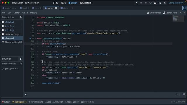 Complete 2D Platformer in Godot 4 Tutorial - Zero to Shipped Game for Beginners смотреть онлайн