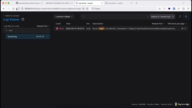 Unbelievable way to Visualize Your Laravel Logs - You'll Never Look at Logs the Same Again! смотреть онлайн