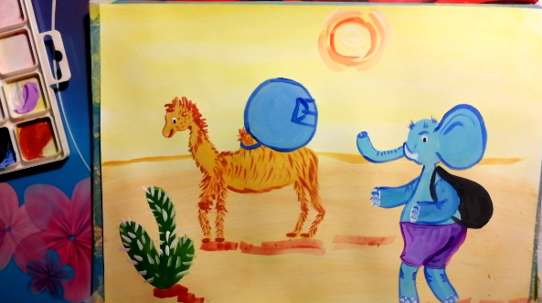 Как нарисовать русскую сказку "Слонёнок-Турист" смотреть онлайн