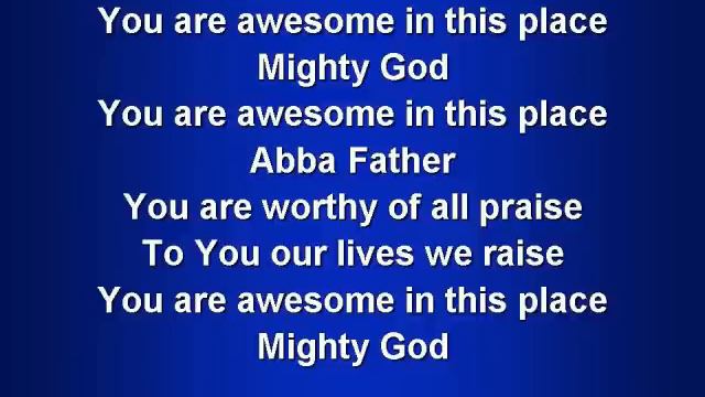 Awesome in this Place (worship video w/ lyrics) смотреть онлайн