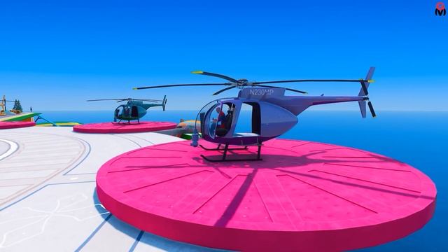 GTAV SPIDER-MAN 2, FIVE NIGHTS AT FREDDY'S, THE AMAZING DIGITAL CIRCUS Join in Epic New Stunt Racin смотреть онлайн