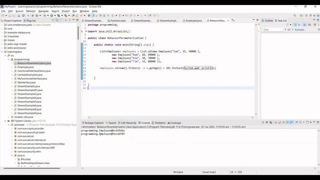 12. Java Stream - What is behavior parameterization? смотреть онлайн