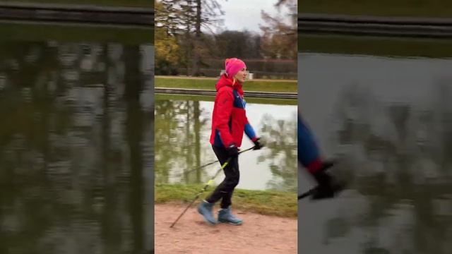 Скандинавская ходьба #nordicwalking #севернаяходьба #скандинавскаяходьба смотреть онлайн