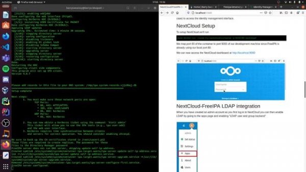 NextCloud LDAP integration using FreeIPA and Docker
