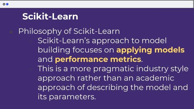 Scikit-Learn for Machine Learning: Overview and Philosophy in Arabic смотреть онлайн
