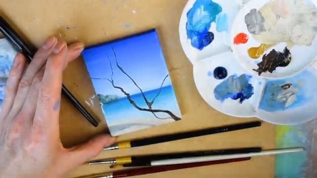 Camp de Mar Mallorca | painting a holiday view смотреть онлайн