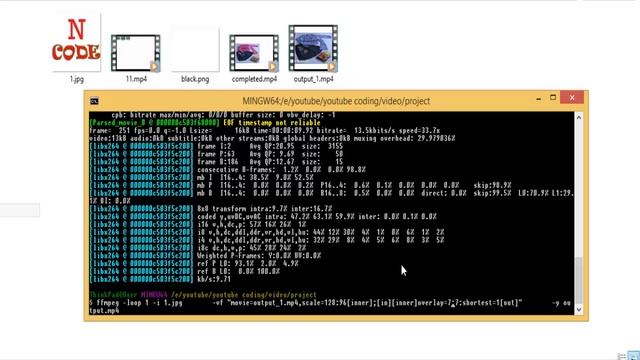 FFmpeg - Overlay one video onto an Image смотреть онлайн